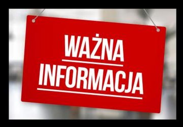 Informacja dla rodziców