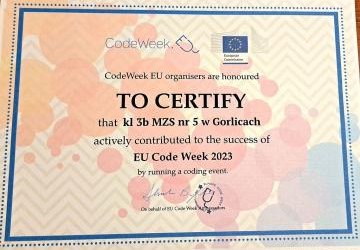 Codeweek 2023 w grupie „Sprytne Skrzaty” oraz w klasie 3b