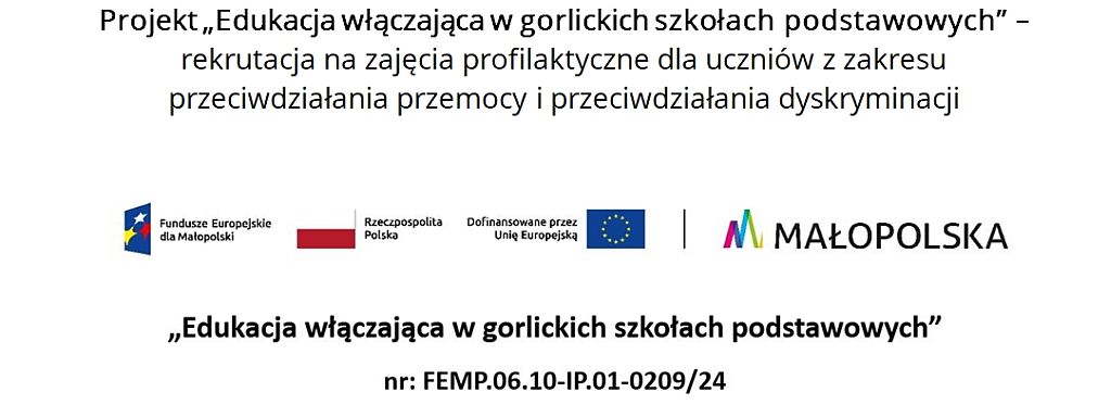 „Edukacja włączająca w gorlickich szkołach podstawowych”