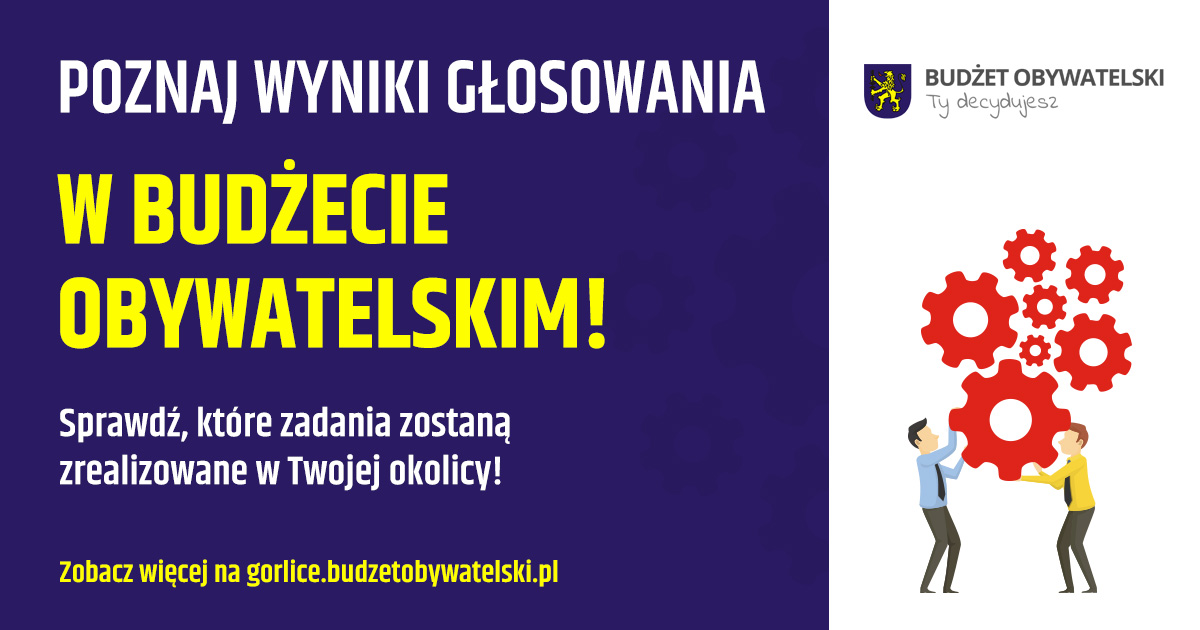 Mamy to! Znamy wyniki głosowania w Budżecie Obywatelskim Miasta Gorlice na 2026 rok