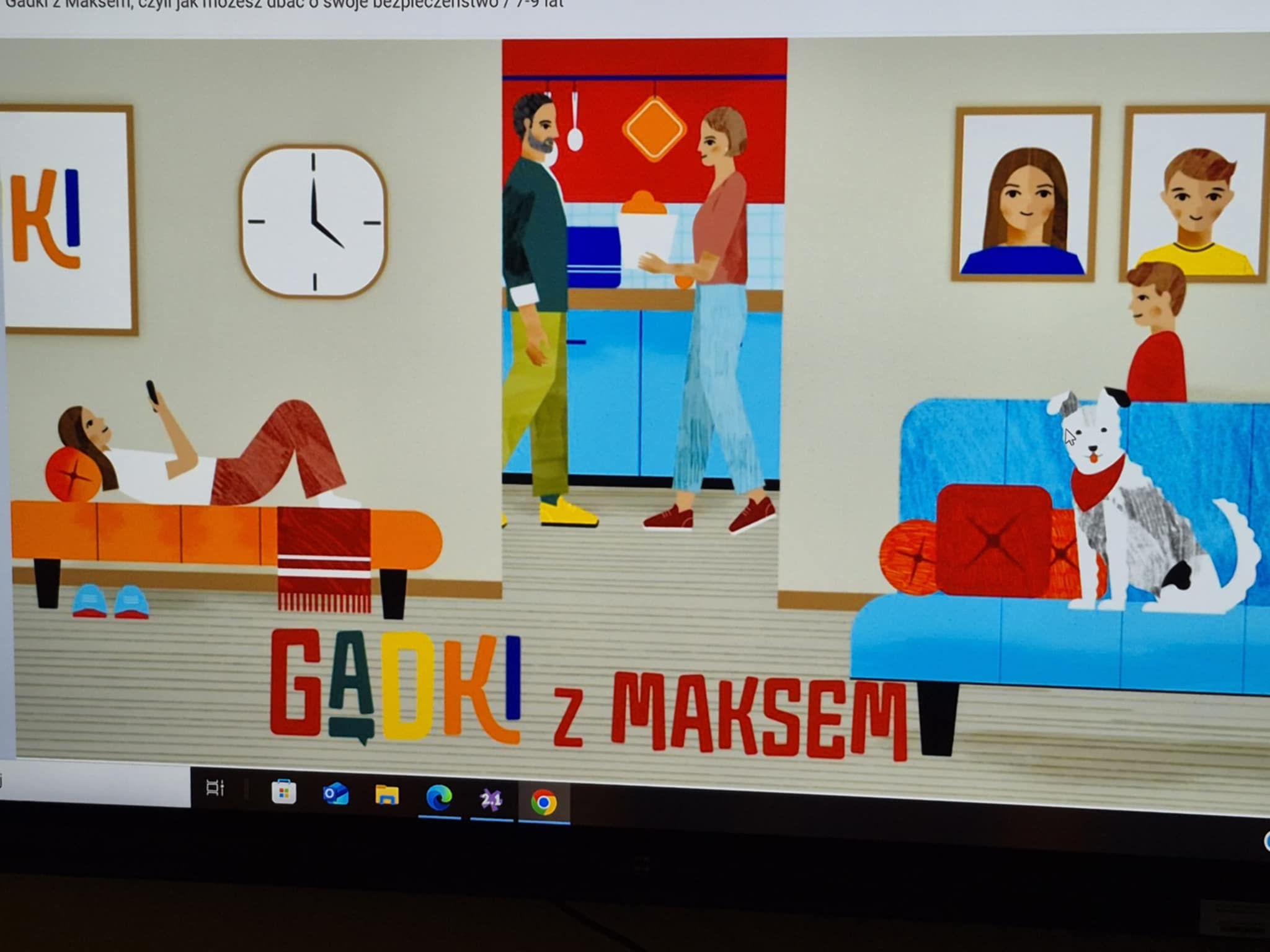 Warsztaty online pt. „Gadki z Maksem, czyli jak możesz dbać o swoje bezpieczeństwo”