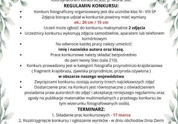 Przyroda w obiektywie - Szkolny Konkurs Fotograficzny